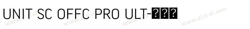 unit sc offc pro ult字体转换